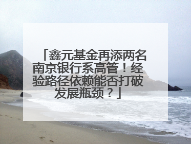 鑫元基金再添两名南京银行系高管！经验路径依赖能否打破发展瓶颈？