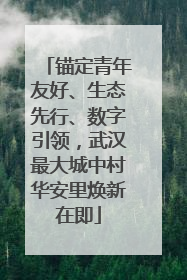 锚定青年友好、生态先行、数字引领，武汉最大城中村华安里焕新在即