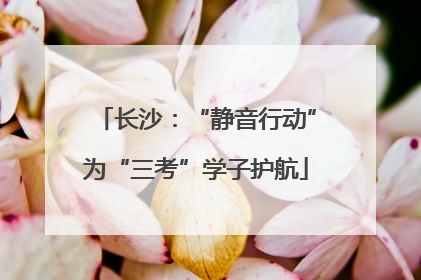长沙：“静音行动”为“三考”学子护航