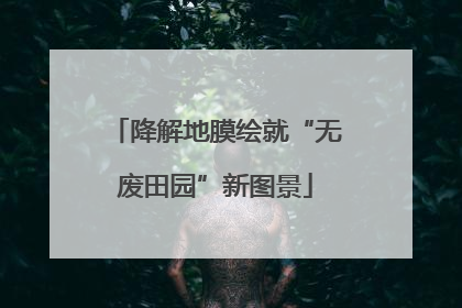 降解地膜绘就“无废田园”新图景