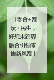 零食+潮玩+民生，好想来跨界融合引领零售新风潮