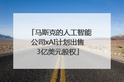 马斯克的人工智能公司xAI计划出售3亿美元股权