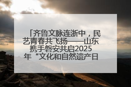 齐鲁文脉连浙中，民艺青春共飞扬——山东携手磐安共启2025年“文化和自然遗产日”系列活动