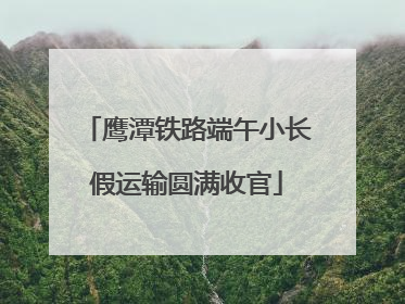 鹰潭铁路端午小长假运输圆满收官