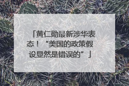 黄仁勋最新涉华表态！“美国的政策假设显然是错误的”