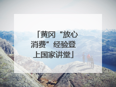 黄冈“放心消费”经验登上国家讲堂