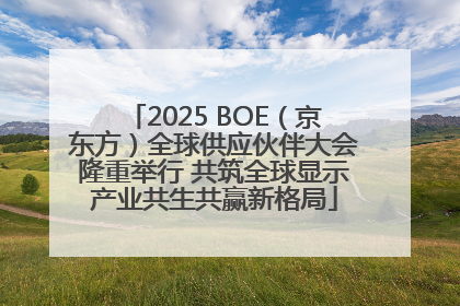 2025 BOE（京东方）全球供应伙伴大会隆重举行 共筑全球显示产业共生共赢新格局