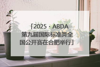 2025・ABDA 第九届国际标准舞全国公开赛在合肥举行