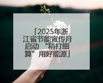 2025年浙江省节能宣传月启动 “精打细算”用好能源