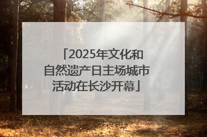 2025年文化和自然遗产日主场城市活动在长沙开幕