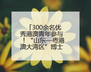 300余名优秀港澳青年参与！“山东—粤港澳大湾区”博士后交流洽谈活动成功举办