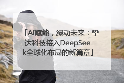 AI赋能，绿动未来：挚达科技接入DeepSeek全球化布局的新篇章